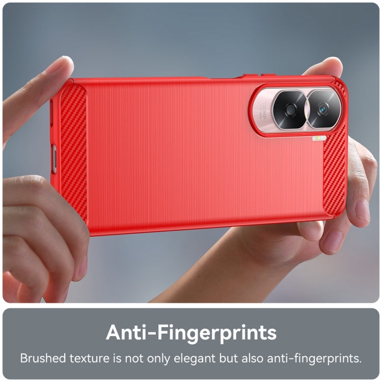 For Honor 90 Lite Brushed Texture Carbon Fiber TPU Phone Case(Red) - free shipping - PMC TechLife - Order now!