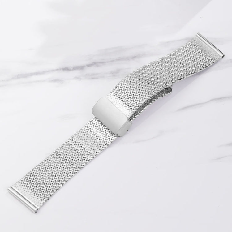 For Apple Watch SE 40mm Magnetic Buckle Herringbone Mesh Metal Watch Band(Starlight) - Watch Bands by PMC TechLife | Online Shopping South Africa | PMC TechLife
