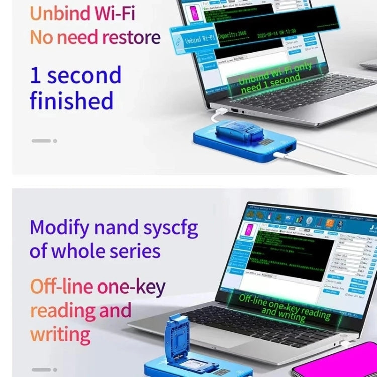 JCID P13 Nand Read Write Programmer DFU Purple Screen Tool For iPhone 6 to 13 Pro Max - free shipping - PMC TechLife - Order now!