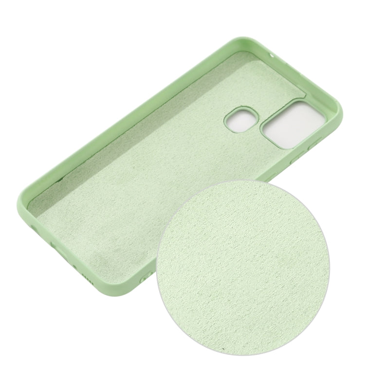 For Samsung Galaxy A21s Pure Color Liquid Silicone Shockproof Full Coverage Case(Green) - Galaxy Phone Cases by PMC TechLife | Online Shopping South Africa | PMC TechLife | Buy Now Pay Later Mobicred