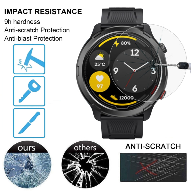 For Zeblaze Stratos 2 Lite 10pcs 0.26mm 2.5D 9H Tempered Glass Film Watch Screen Protector - Screen Protector by PMC TechLife | Online Shopping South Africa | PMC TechLife