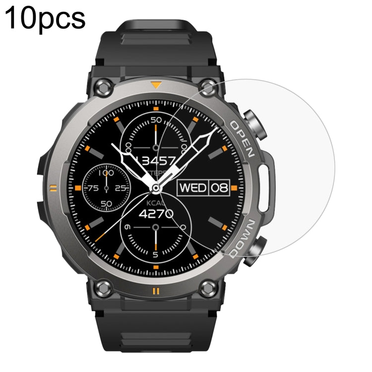 For Zeblaze Vibe 7 10pcs 0.26mm 2.5D 9H Tempered Glass Film Watch Screen Protector - Screen Protector by PMC TechLife | Online Shopping South Africa | PMC TechLife