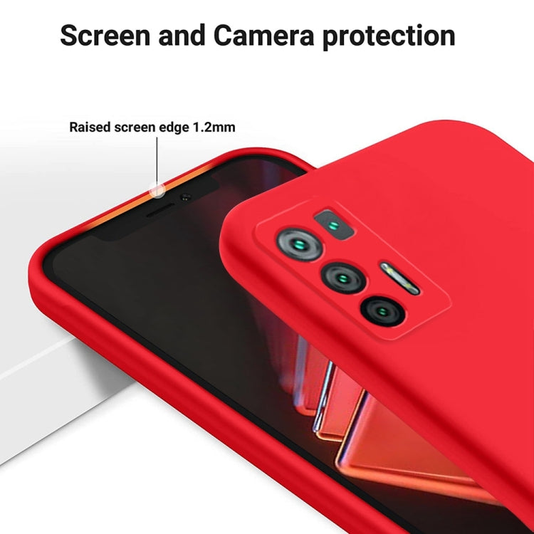 For Hisense Infinity H50S 5G Pure Color Liquid Silicone Shockproof Phone Case(Red) - More Brand by PMC TechLife | Online Shopping South Africa | PMC TechLife | Buy Now Pay Later Mobicred