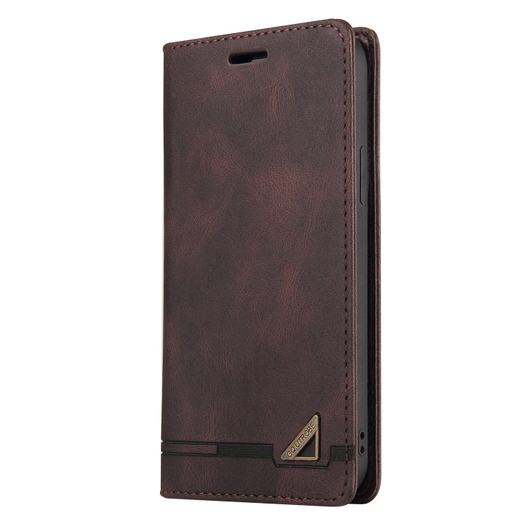 For Xiaomi Redmi Note 12 Pro 4G Global Skin Feel Anti-theft Brush Horizontal Flip Leather Case with Holder(Brown) - free shipping - PMC TechLife - Order now!