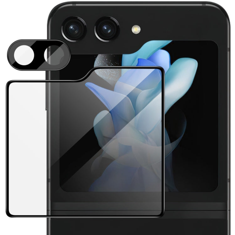 For Samsung Galaxy Z Flip5 5G imak High Definition Integrated Glass Lens Film + Glass Rear Screen Sticker Black Version - free shipping - PMC TechLife - Order now!