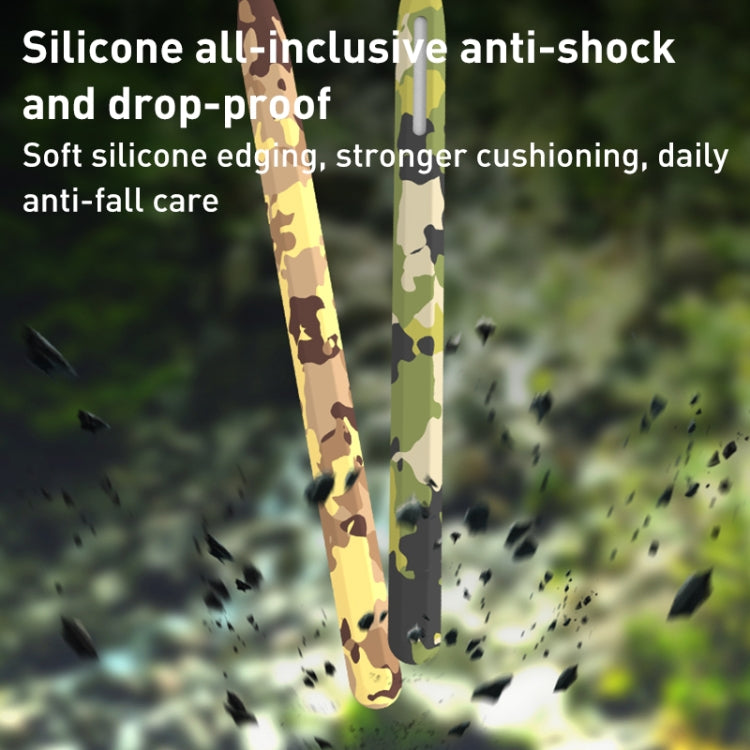 For Apple Pencil 1 LOVE MEI Camouflage Silicone Protective Pen Case(Green) - Pencil Accessories by LOVE MEI | Online Shopping South Africa | PMC TechLife | Buy Now Pay Later Mobicred