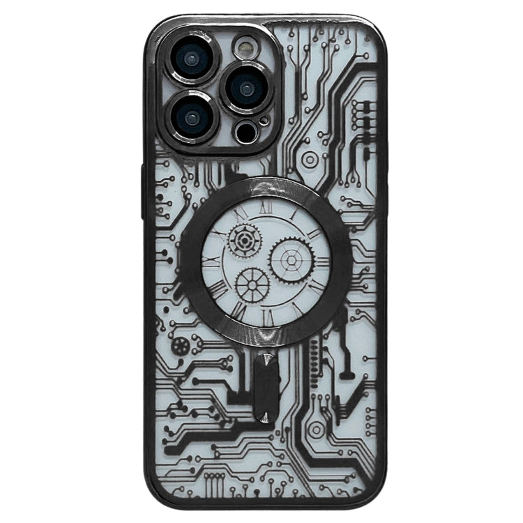 For iPhone 13 Pro Electroplated Circuit Board Pattern MagSafe Phone Case(Black) - free shipping - PMC TechLife - Order now!