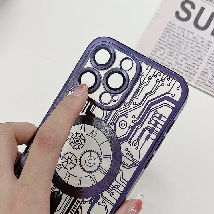 For iPhone 13 Pro Electroplated Circuit Board Pattern MagSafe Phone Case(Black) - free shipping - PMC TechLife - Order now!