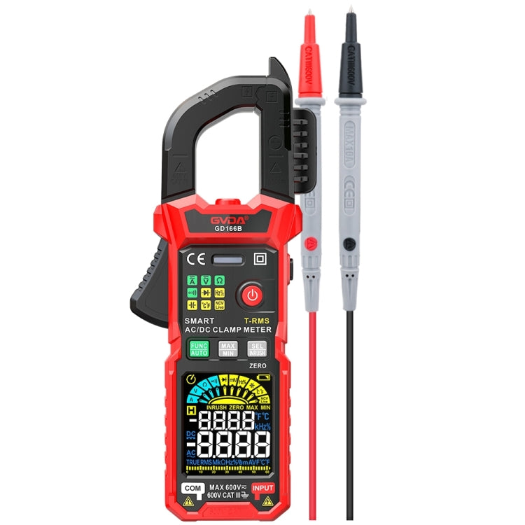 GVDA GD166B Digital Clamp Multimeter Supports DC - free shipping - PMC TechLife - Order now!