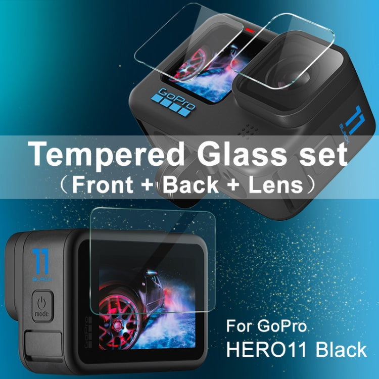 For GoPro HERO11 Black imak Rear Screen + Front Screen + Rear Camera Lens Tempered Glass Film -  by imak | Online Shopping South Africa | PMC TechLife