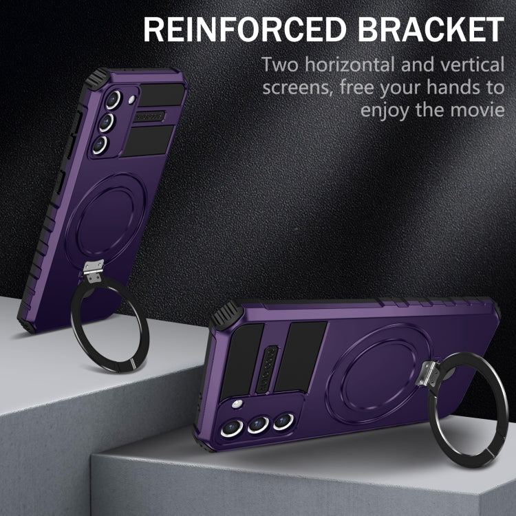 For Samsung Galaxy S21 5G MagSafe Magnetic Holder Phone Case(Purple) - free shipping - PMC TechLife - Order now!