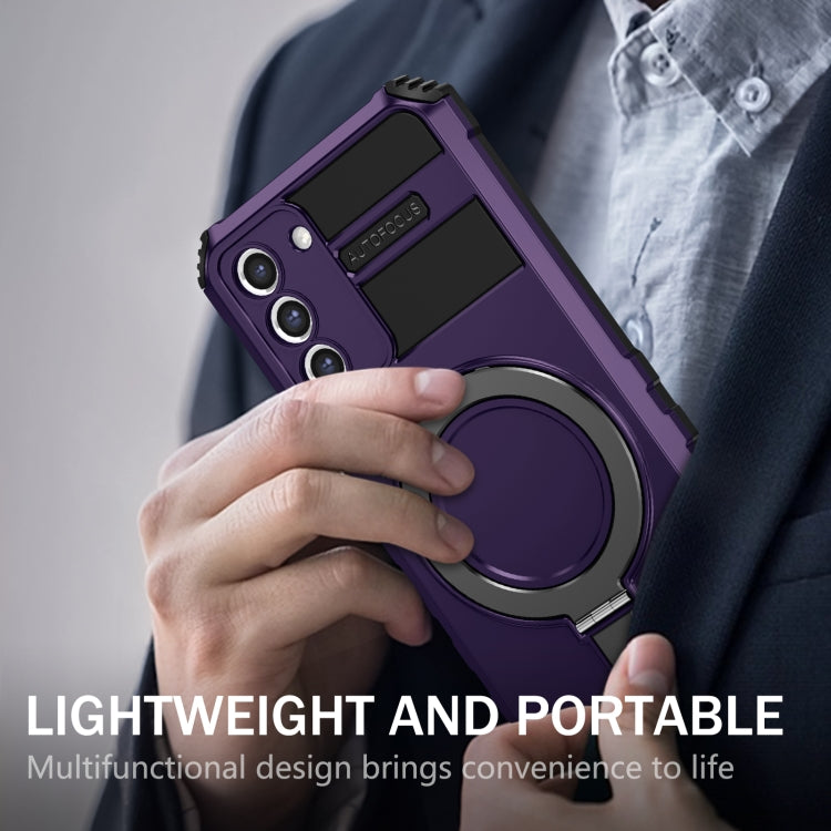 For Samsung Galaxy S21 5G MagSafe Magnetic Holder Phone Case(Purple) - free shipping - PMC TechLife - Order now!