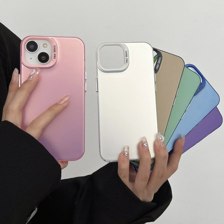 For iPhone 13 Semi Transparent Frosted PC Phone Case(Blue) - free shipping - PMC TechLife - Order now!