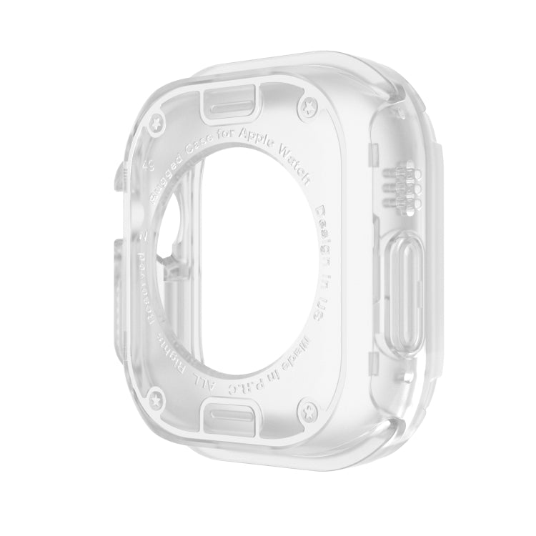 For Apple Watch Ultra 49mm 2-in-1 PC Hybrid TPU Armor Watch Case(Transparent) - Watch Cases by PMC TechLife | Online Shopping South Africa | PMC TechLife