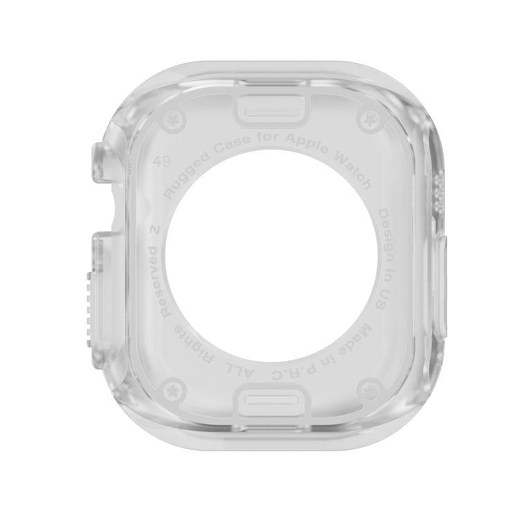 For Apple Watch Ultra 49mm 2-in-1 PC Hybrid TPU Armor Watch Case(Transparent) - Watch Cases by PMC TechLife | Online Shopping South Africa | PMC TechLife