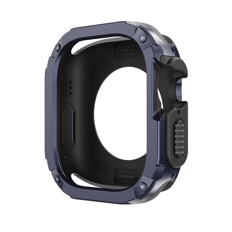 For Apple Watch Ultra 49mm 2-in-1 PC Hybrid TPU Armor Watch Case(Midnight Blue) - Watch Cases by PMC TechLife | Online Shopping South Africa | PMC TechLife