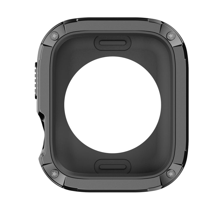 For Apple Watch Series 8 / 7 41mm 2-in-1 PC Hybrid TPU Armor Watch Case(Black) - Watch Cases by PMC TechLife | Online Shopping South Africa | PMC TechLife