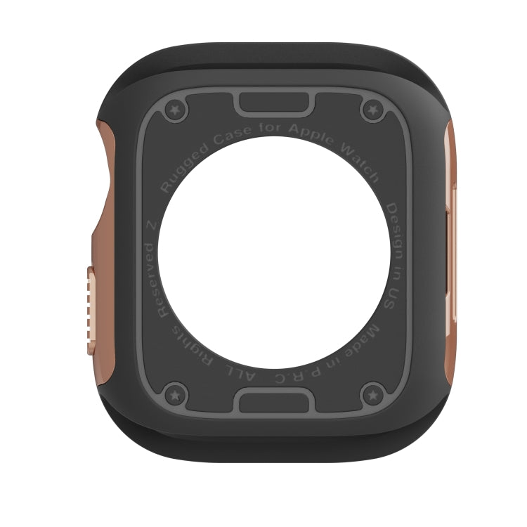 For Apple Watch Series 6 / 5 / 4 / SE 40mm 2-in-1 PC Hybrid TPU Armor Watch Case(Rose Gold) - Watch Cases by PMC TechLife | Online Shopping South Africa | PMC TechLife