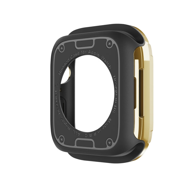For Apple Watch Series 6 / 5 / 4 / SE 40mm 2-in-1 PC Hybrid TPU Armor Watch Case(Gold) - Watch Cases by PMC TechLife | Online Shopping South Africa | PMC TechLife