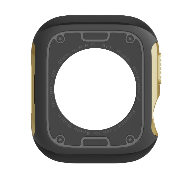 For Apple Watch Series 6 / 5 / 4 / SE 40mm 2-in-1 PC Hybrid TPU Armor Watch Case(Gold) - Watch Cases by PMC TechLife | Online Shopping South Africa | PMC TechLife
