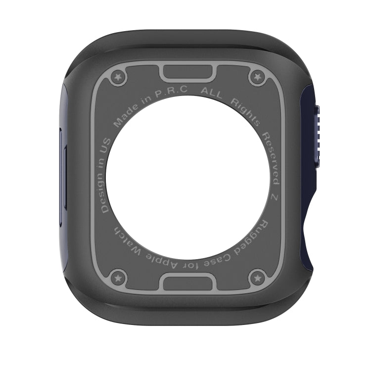 For Apple Watch Series 6 / 5 / 4 / SE 40mm 2-in-1 PC Hybrid TPU Armor Watch Case(Midnight Blue) - Watch Cases by PMC TechLife | Online Shopping South Africa | PMC TechLife