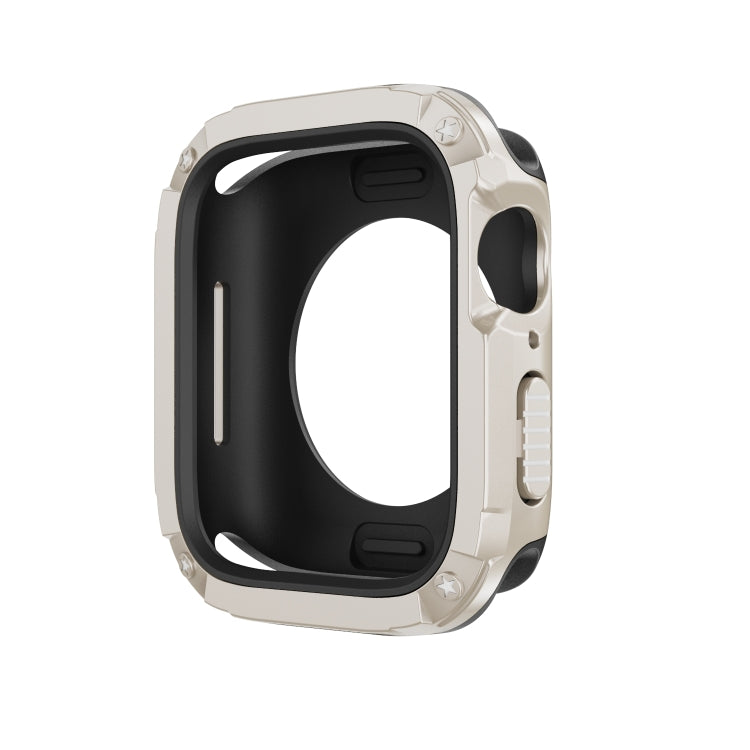 For Apple Watch Series 6 / 5 / 4 / SE 40mm 2-in-1 PC Hybrid TPU Armor Watch Case(Starlight) - Watch Cases by PMC TechLife | Online Shopping South Africa | PMC TechLife