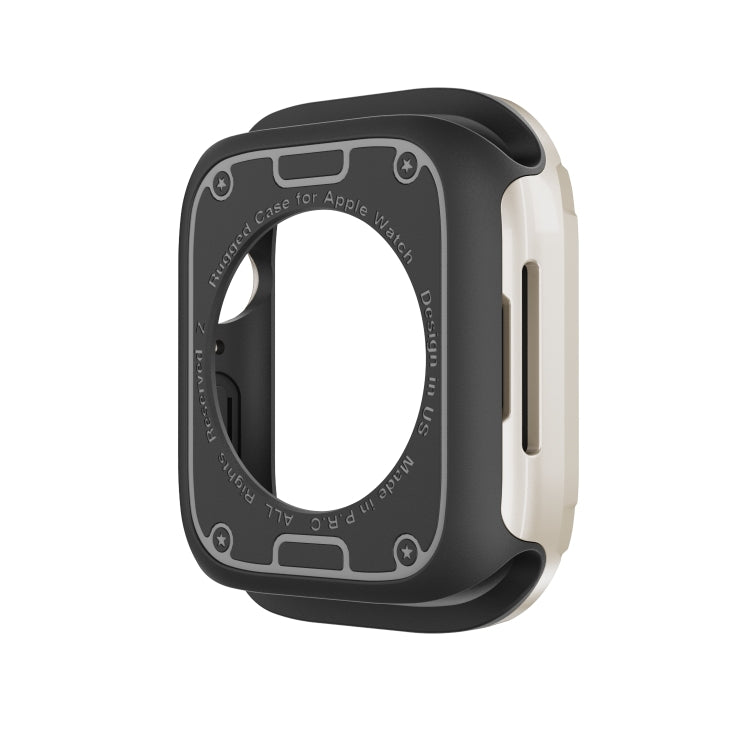 For Apple Watch Series 6 / 5 / 4 / SE 40mm 2-in-1 PC Hybrid TPU Armor Watch Case(Starlight) - Watch Cases by PMC TechLife | Online Shopping South Africa | PMC TechLife