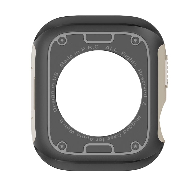 For Apple Watch Series 6 / 5 / 4 / SE 44mm 2-in-1 PC Hybrid TPU Armor Watch Case(Starlight) - Watch Cases by PMC TechLife | Online Shopping South Africa | PMC TechLife