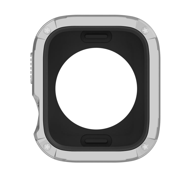 For Apple Watch Series 6 / 5 / 4 / SE 44mm 2-in-1 PC Hybrid TPU Armor Watch Case(Silver Gray) - Watch Cases by PMC TechLife | Online Shopping South Africa | PMC TechLife