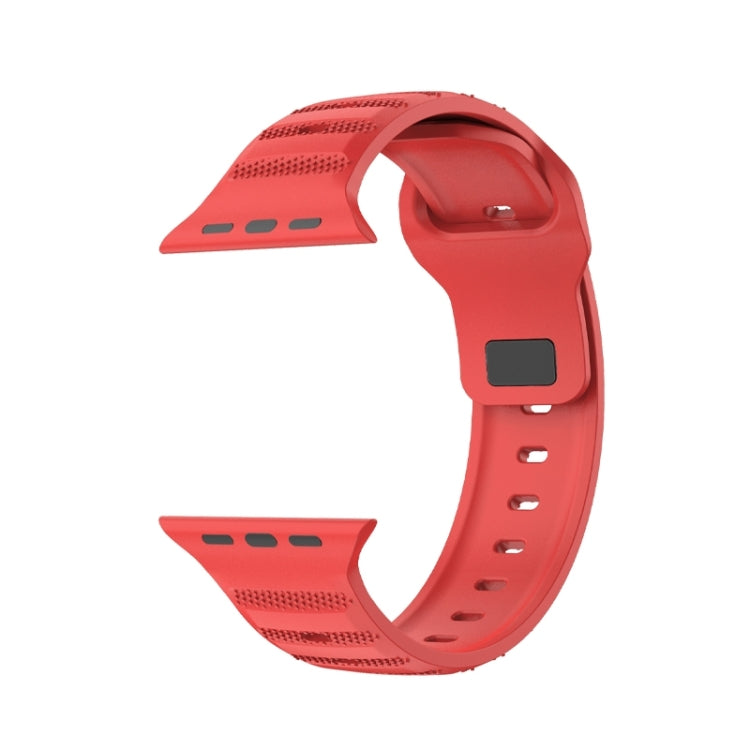 For Apple Watch Ultra 2 49mm Dot Texture Fluororubber Watch Band(Red) - free shipping - PMC TechLife - Order now!