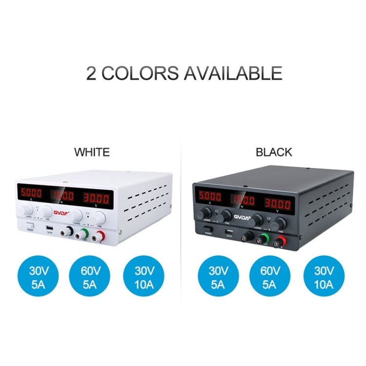 GVDA SPS-H3010 30V-10A Adjustable Voltage Regulator, Specification:EU Plug(Black) - free shipping - PMC TechLife - Order now!