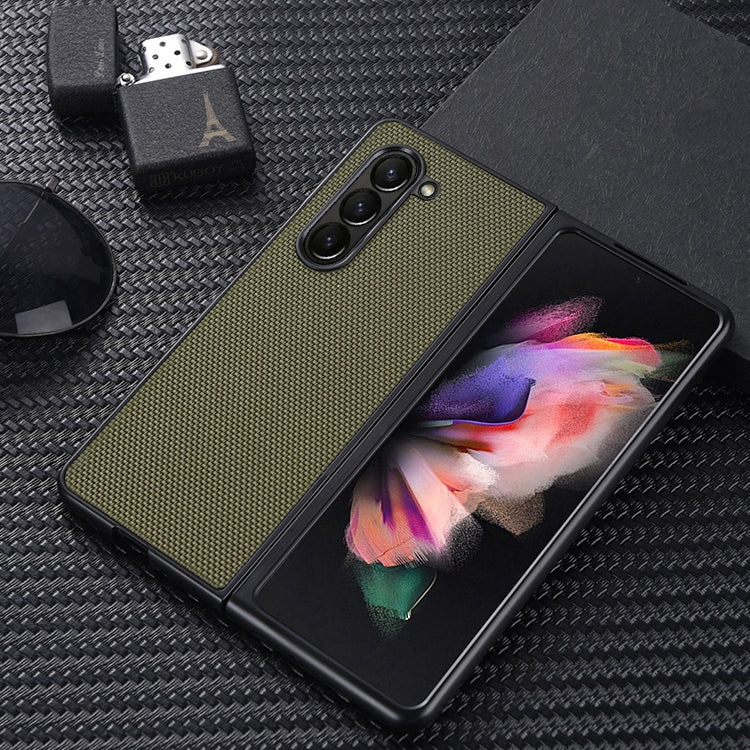 For Samsung Galaxy Z Fold5 Nylon Cloth Texture Shockproof PC+TPU Phone Case(Green) - free shipping - PMC TechLife - Order now!