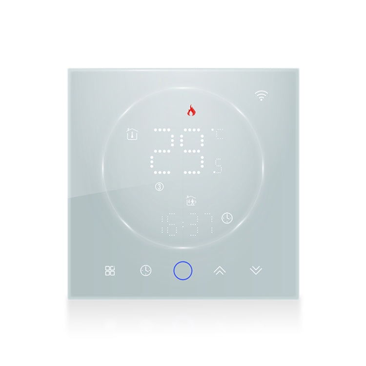 BHT-008GBLW 95-240V AC 16A Smart Home Electric Heating LED Thermostat With WiFi(White) - Thermostat & Thermometer by PMC TechLife | Online Shopping South Africa | PMC TechLife