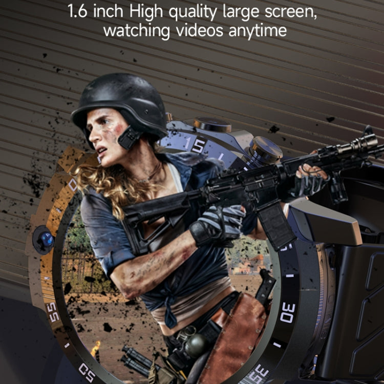 MT27 4G+64G 1.6 inch IP67 Waterproof 4G Android 8.1 Smart Watch Support Heart Rate / GPS, Type:Leather Band - Android Watch by PMC TechLife | Online Shopping South Africa | PMC TechLife