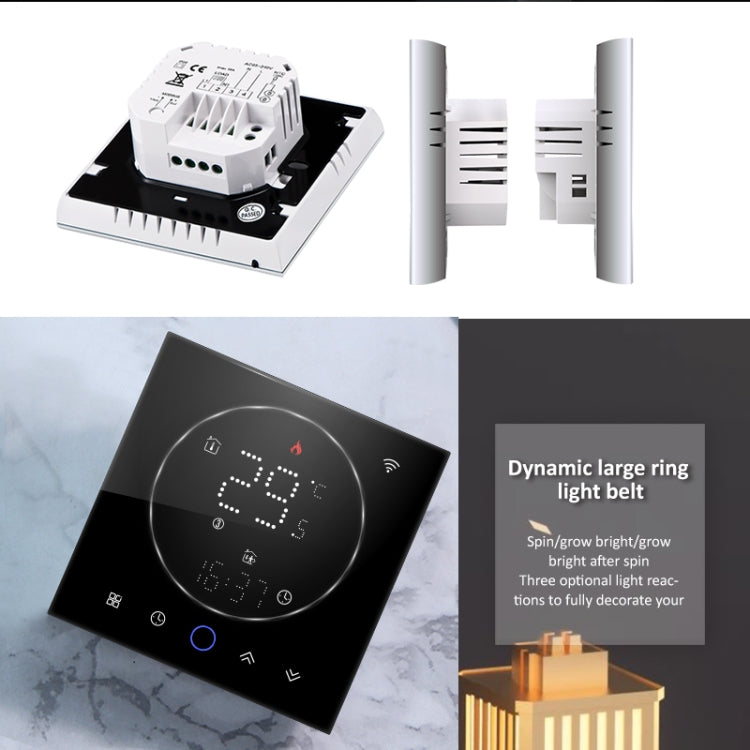 BHT-008GAL 95-240V AC 5A Smart Home Water Heating LED Thermostat Without WiFi(White) - Thermostat & Thermometer by PMC TechLife | Online Shopping South Africa | PMC TechLife