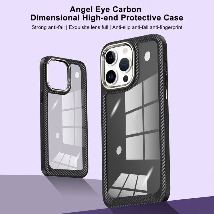 For iPhone 13 Pro Carbon Fiber Transparent Back Panel Phone Case(Purple) - free shipping - PMC TechLife - Order now!