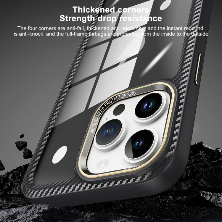 For iPhone 14 Pro Max Carbon Fiber Transparent Back Panel Phone Case(Green) - free shipping - PMC TechLife - Order now!