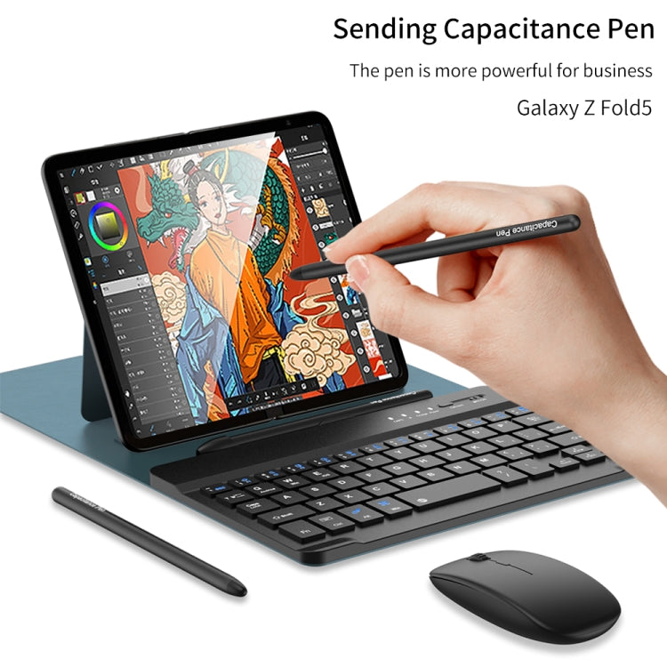 For Samsung Galaxy Z Fold5 GKK Gear Adjustment Bluetooth Keyboard + Pen + Mouse + Case Set(Brown) - free shipping - PMC TechLife - Order now!