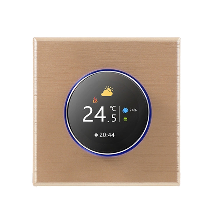 BHT-7000-GCLZB 240V AC 3A Smart Knob Thermostat Dry Junction Controller with Zigbee(Gold) - Thermostat & Thermometer by PMC TechLife | Online Shopping South Africa | PMC TechLife