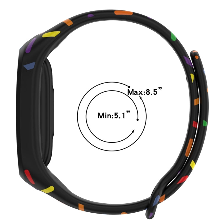 For OPPO Band Sports Rainbow Dots Silicone Watch Band(Red) -  by PMC TechLife | Online Shopping South Africa | PMC TechLife