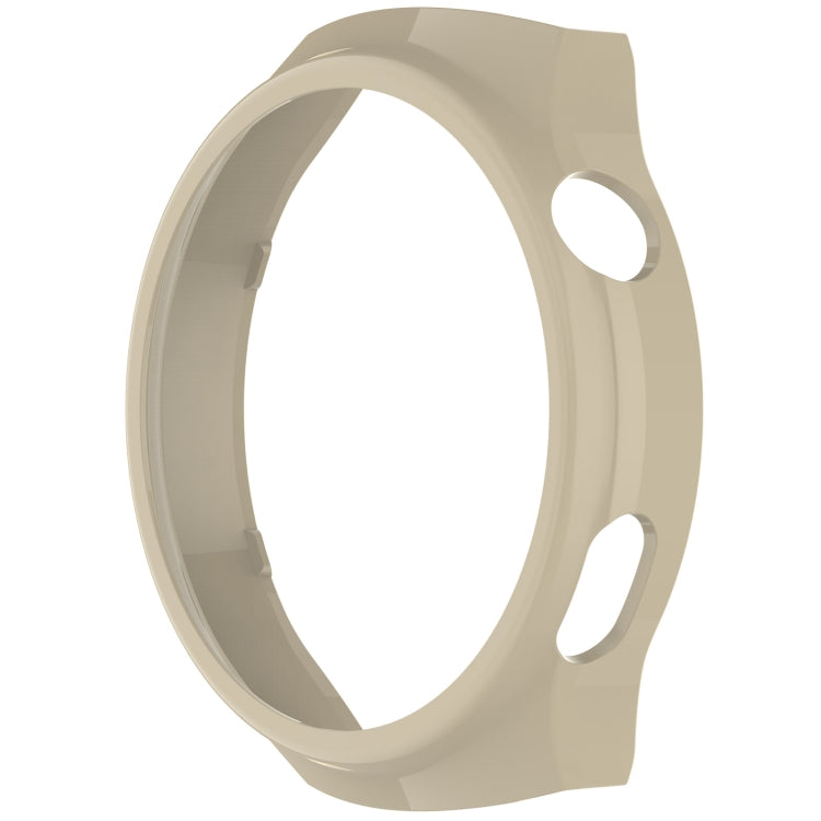 For Huawei Watch 4 Pro Half Coverage Hollowed Watch Protective Case + Hydrogel Film Set(Ivory White) - Watch Cases by PMC TechLife | Online Shopping South Africa | PMC TechLife