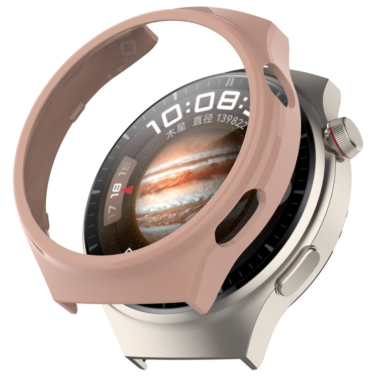 For Huawei Watch 4 Pro Half Coverage Hollowed Watch Protective Case + Hydrogel Film Set(Pink) - Watch Cases by PMC TechLife | Online Shopping South Africa | PMC TechLife