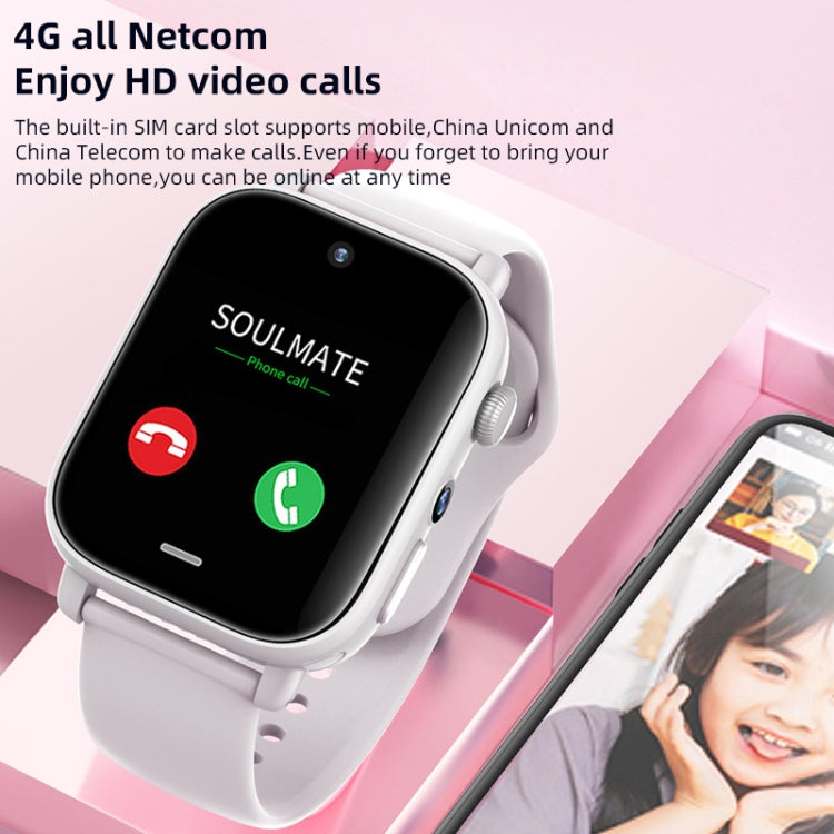 UNIWA X1S 1.9 inch IP67 Waterproof 4G Android 8.1 Dual Cameras Smart Watch Support Temperature Measurement, Specification:1G+8G(White) - Android Watch by UNIWA | Online Shopping South Africa | PMC TechLife