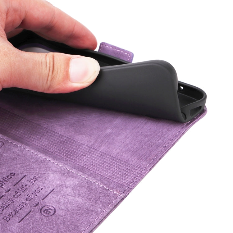 For OPPO A78 5G Global BETOPNICE Dual-side Buckle Leather Phone Case(Purple) - OPPO Cases by BETOPNICE | Online Shopping South Africa | PMC TechLife | Buy Now Pay Later Mobicred