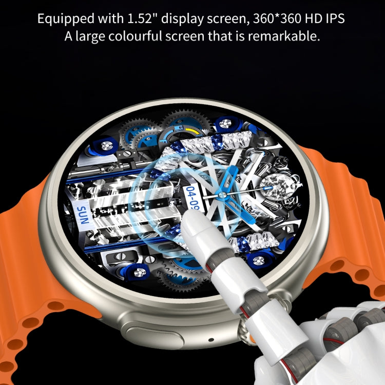 Z78 Ultra 1.52 inch Round Screen HD Smart Watch Supports Heart Rate/Blood Oxygen Monitoring(Blue) - Smart Watches by PMC TechLife | Online Shopping South Africa | PMC TechLife