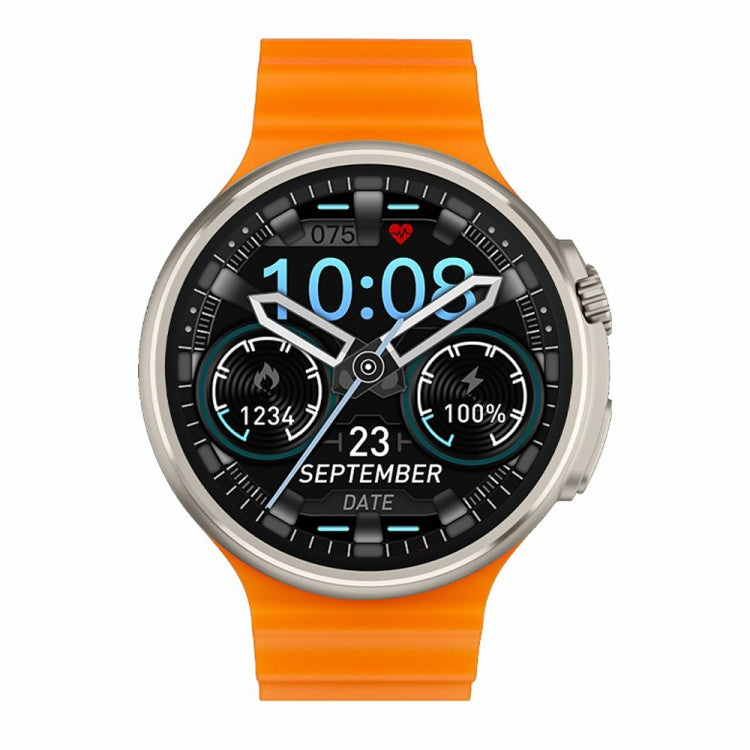 V3 Ultra Max 1.6 inch TFT Round Screen Smart Watch Supports Voice Calls/Blood Oxygen Monitoring(Orange) - Smart Watches by PMC TechLife | Online Shopping South Africa | PMC TechLife