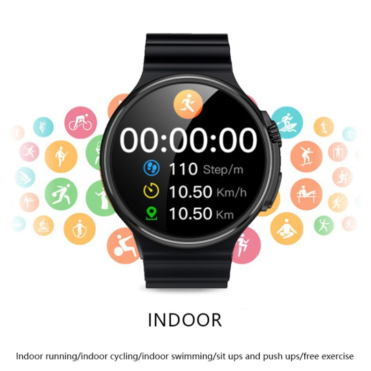 V3 Ultra Max 1.6 inch TFT Round Screen Smart Watch Supports Voice Calls/Blood Oxygen Monitoring(Orange) - Smart Watches by PMC TechLife | Online Shopping South Africa | PMC TechLife