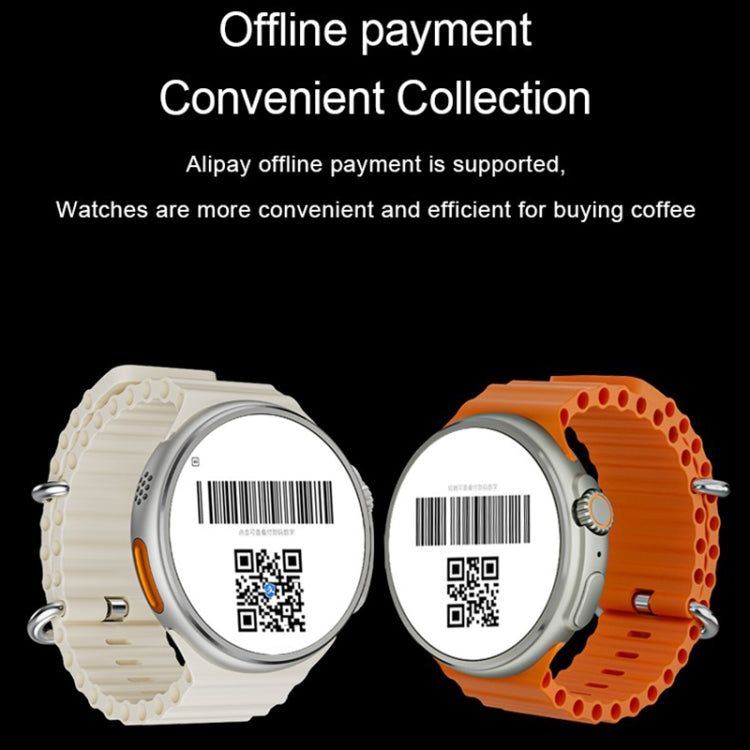 V3 Ultra Max 1.6 inch TFT Round Screen Smart Watch Supports Voice Calls/Blood Oxygen Monitoring(Orange) - Smart Watches by PMC TechLife | Online Shopping South Africa | PMC TechLife