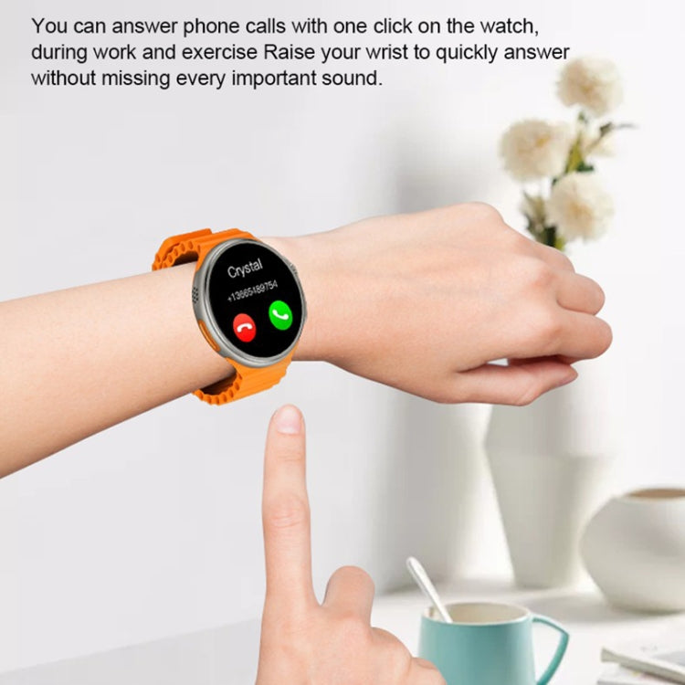 V3 Ultra Max 1.6 inch TFT Round Screen Smart Watch Supports Voice Calls/Blood Oxygen Monitoring(Grey) - Smart Watches by PMC TechLife | Online Shopping South Africa | PMC TechLife