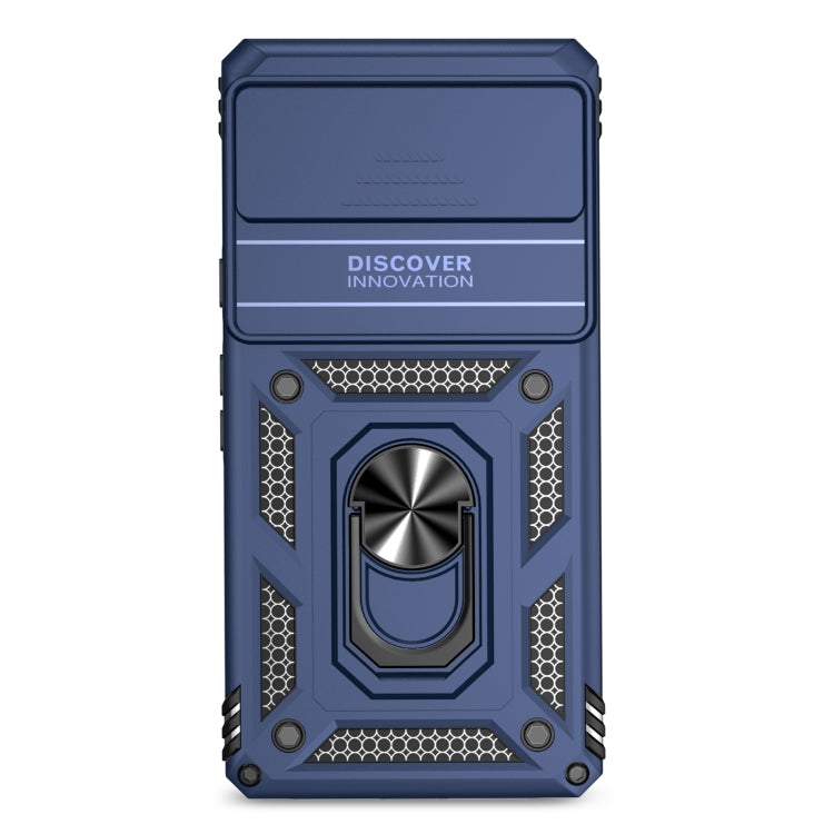 For Google Pixel 7a Sliding Camshield Holder Phone Case(Blue) - Google Cases by PMC TechLife | Online Shopping South Africa | PMC TechLife | Buy Now Pay Later Mobicred